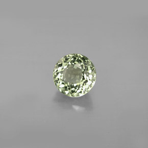 Tourmaline vert naturelle coupe roude, 1,07 ct, VVS-VS