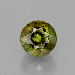 Tourmaline multicolore naturelle coupe roude, 1,33 ct, VS-SI