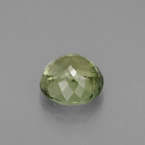 Tourmaline vert naturelle coupe roude, 1,18 ct, VS