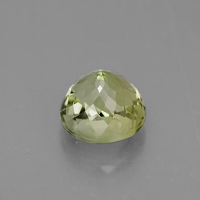 Tourmaline vert naturelle coupe roude, 1,24 ct, VS