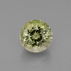Tourmaline vert naturelle coupe roude, 1,04 ct, VS