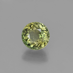 Tourmaline vert naturelle coupe roude, 1,09 ct, VS