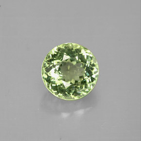 Tourmaline vert naturelle coupe roude, 1,05 ct, VS