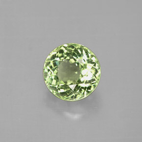 Tourmaline vert naturelle coupe roude, 1,05 ct, VS
