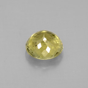 Tourmaline jaune naturelle coupe roude, 1,03 ct, VS