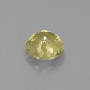 Tourmaline jaune naturelle coupe roude, 1,03 ct, VS