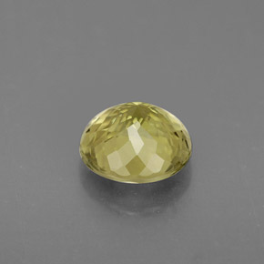 Tourmaline jaune naturelle coupe roude, 0,92 ct, VS