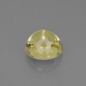 Tourmaline jaune naturelle coupe roude, 1,22 ct, VS