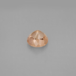 Tourmaline orange naturelle coupe roude, 1,07 ct, VS