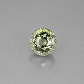 Tourmaline vert naturelle coupe roude, 1,47 ct, VVS