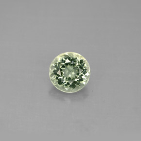 Tourmaline vert naturelle coupe roude, 1,02 ct, VS