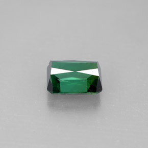 Tourmaline vert naturelle taille émeraude, 1,64 ct, VVS