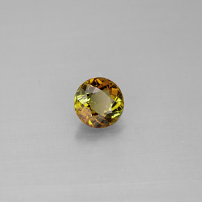 Tourmaline vert naturelle coupe roude, 0,51 ct, VS