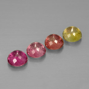 Achetez naturel ct multicolore tourmaline gems, coupe roude, en provenance mozambique chez gemselect. en stock, livraison internationale!