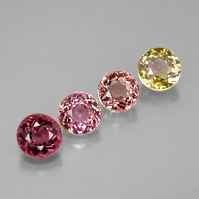 Achetez naturel ct multicolore tourmaline gems, coupe roude, en provenance mozambique chez gemselect. en stock, livraison internationale!