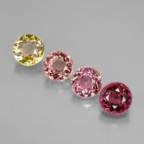 Achetez naturel ct multicolore tourmaline gems, coupe roude, en provenance mozambique chez gemselect. en stock, livraison internationale!