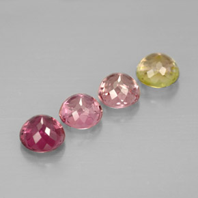 Achetez naturel ct multicolore tourmaline gems, coupe roude, en provenance mozambique chez gemselect. en stock, livraison internationale!