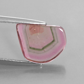Tourmaline multicolore naturelle transparent, 2,74 ct, transparent / translucide