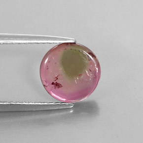 Tourmaline bicolore naturelle forme fantaisie, 1,55 ct, transparent