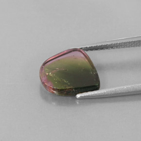Tourmaline multicolore naturelle transparent, 2,24 ct, transparent / translucide