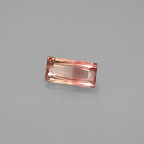 Tourmaline bicolore naturelle baguette, 0,79 ct, VVS