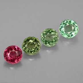 Achetez naturel ct multicolore tourmaline gems, coupe roude, en provenance mozambique chez gemselect. en stock, livraison internationale!