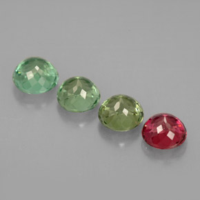 Achetez naturel ct multicolore tourmaline gems, coupe roude, en provenance mozambique chez gemselect. en stock, livraison internationale!