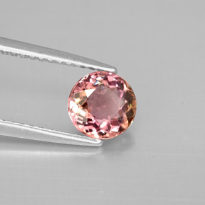 Tourmaline rose naturelle coupe roude, 1,06 ct, VVS