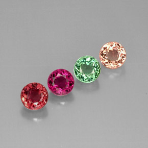 Achetez naturel ct multicolore tourmaline gems, coupe roude, en provenance mozambique chez gemselect. en stock, livraison internationale!