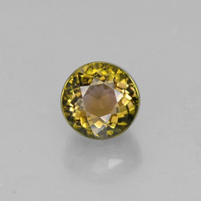Tourmaline multicolore naturelle coupe roude, 1,14 ct, VVS