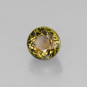 Tourmaline multicolore naturelle coupe roude, 1,14 ct, VVS