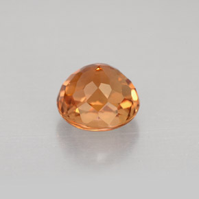 Tourmaline orange naturelle coupe roude, 1,74 ct, VVS-VS