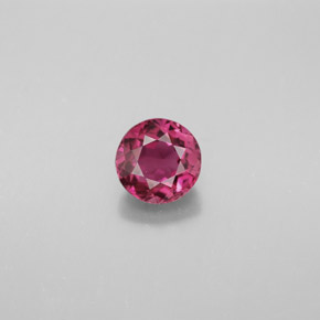 Tourmaline rose naturelle coupe roude, 0,89 ct, VVS