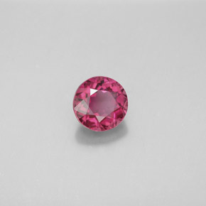 Tourmaline rose naturelle coupe roude, 0,89 ct, VVS
