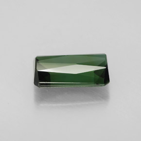 Tourmaline vert naturelle taille émeraude, 2,15 ct, VVS