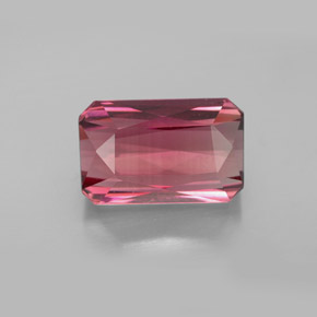 Tourmaline rose naturelle taille émeraude, 4,77 ct, VVS