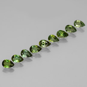 Achetez naturel 3,52ct vert tourmaline gems, en forme de poire, en provenance mozambique chez gemselect. en stock, livraison internationale!