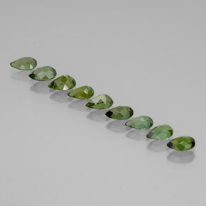 Achetez naturel 3,52ct vert tourmaline gems, en forme de poire, en provenance mozambique chez gemselect. en stock, livraison internationale!