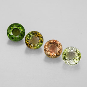 Achetez naturel ct multicolore tourmaline gems, coupe roude, en provenance mozambique chez gemselect. en stock, livraison internationale!