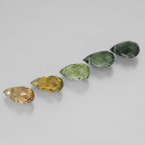 Achetez naturel 2,46ct multicolore tourmaline gems, briolette, en provenance mozambique chez gemselect. en stock, livraison internationale!