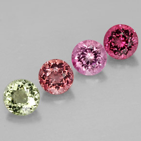 Achetez naturel ct multicolore tourmaline gems, coupe roude, en provenance nigeria chez gemselect. en stock, livraison internationale!