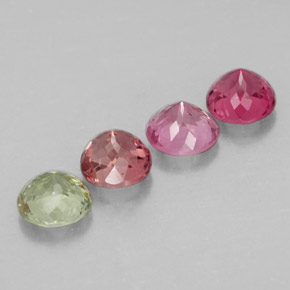 Achetez naturel ct multicolore tourmaline gems, coupe roude, en provenance nigeria chez gemselect. en stock, livraison internationale!