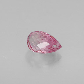Tourmaline rose naturelle briolette, 0,74 ct, VS