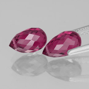 Achetez naturel ct rouge tourmaline gems, briolette, en provenance mozambique chez gemselect. en stock, livraison internationale!