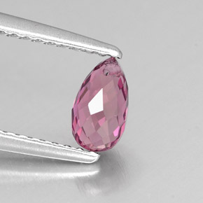 Tourmaline rose naturelle briolette, 0,62 ct, VS