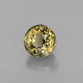 Tourmaline multicolore naturelle coupe roude, 0,92 ct, VVS