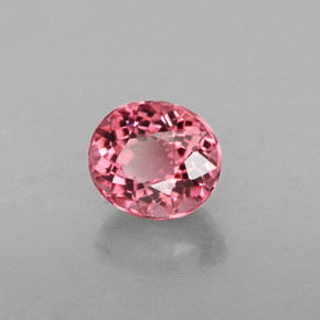 Tourmaline rose naturelle coupe ovale, 0,73 ct, VVS