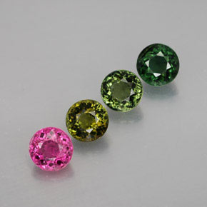 Achetez naturel ct multicolore tourmaline gems, coupe roude, en provenance mozambique chez gemselect. en stock, livraison internationale!