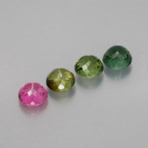 Achetez naturel ct multicolore tourmaline gems, coupe roude, en provenance mozambique chez gemselect. en stock, livraison internationale!