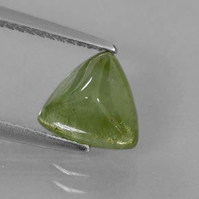 Tourmaline vert naturelle transparent, 1,84 ct, transparent / translucide